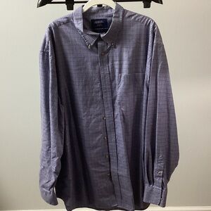 Charles Tyrwhitt Men's Purple Checkered Button Down Shirt